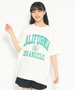 【綿100％】定番人気カレッジロゴチュニックTシャツ