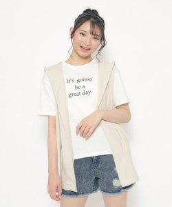 【2点SET】フードジレ＋インナーTシャツSET