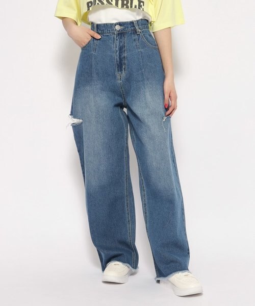 美品[ピンクラテ]xs だるい 150 ショートパンツ デニム