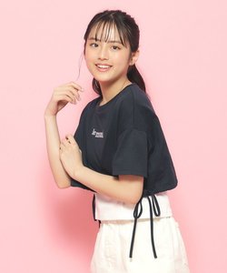 【2点SET】裾リボンガーリーTシャツセット