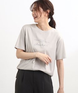 【UVカット/接触冷感/洗える】ロゴTシャツ