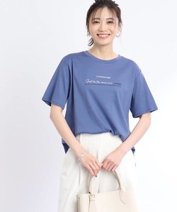 【UVカット/接触冷感/洗える】AラインシルエットロゴTシャツ