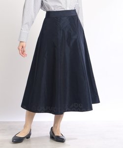 【春SALE/洗える】サークルパンチングフレアスカート