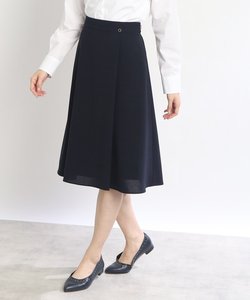 【春SALE/マシンウォッシュ可能】キレイめフリュイドフレアスカート