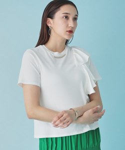 【異素材/ラッフル】大人フェミニンTシャツ
