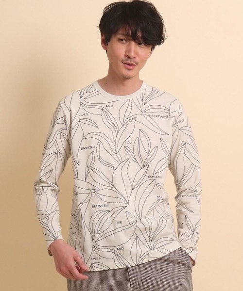 ボタニカル柄 長袖Tシャツ | TAKEO KIKUCHI（タケオキクチ）の通販 - &mall