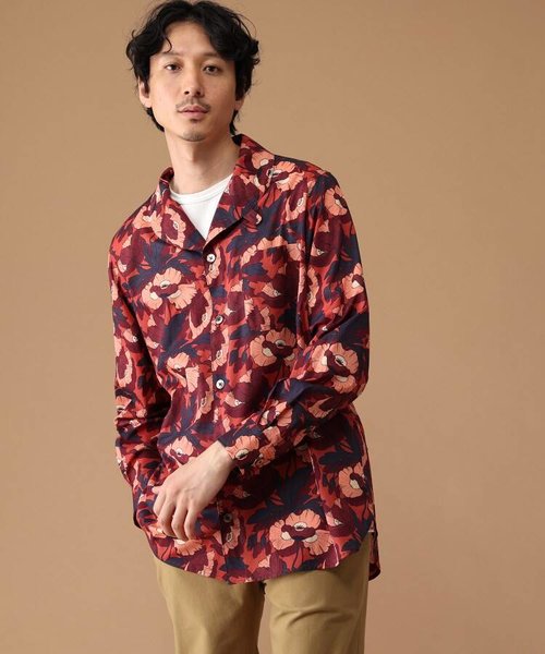 ポピープリント ショールカラーシャツ | TAKEO KIKUCHI（タケオキクチ