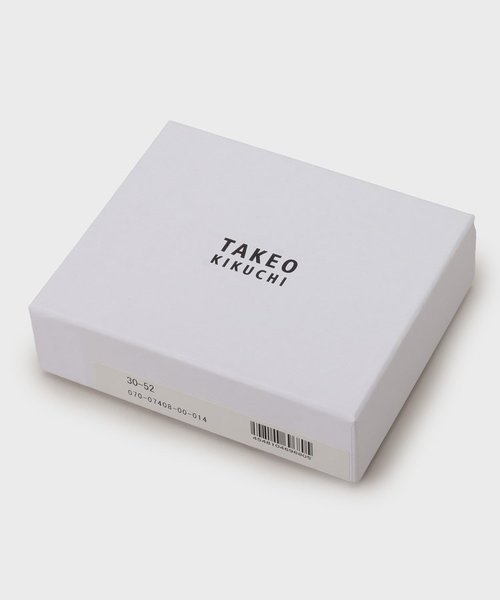 水シボレザー 2つ折り財布 | TAKEO KIKUCHI（タケオキクチ）の通販 - &mall