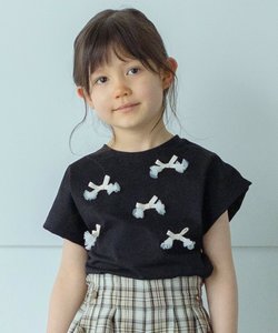 【100-140】フロントモチーフTシャツ