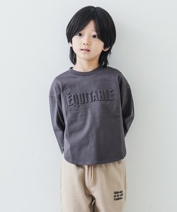 【100-140】ぷっくりロゴラウンドTシャツ