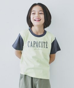 【110-150】オーガビッツ配色コットンTシャツ