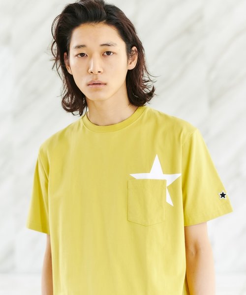 【WEB限定/S～3L】USAコットンスタープリント半袖Tシャツ（ユニセックスアイテム）