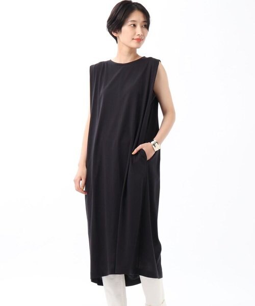 L 洗える シルケットジャージロングワンピース Untitled アンタイトル の通販 Mall