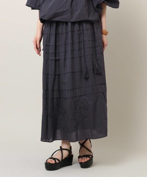 HAVA Applique Gather Skirt アップリケ ギャザースカート | UNTITLED