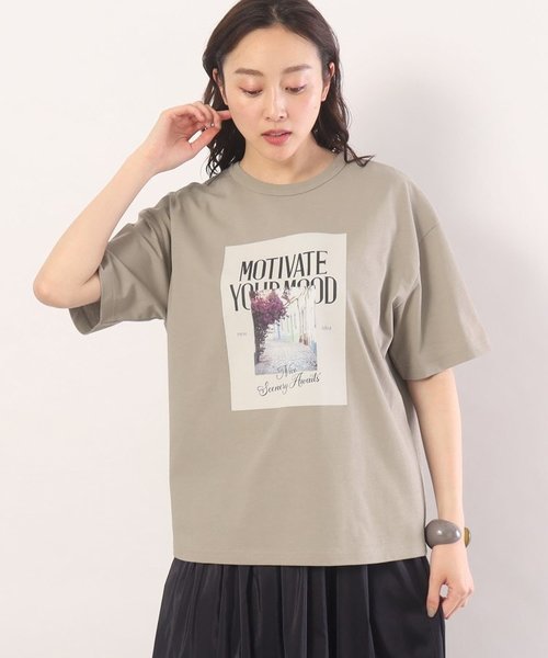 【洗える】カジュアルフォトプリントTシャツ