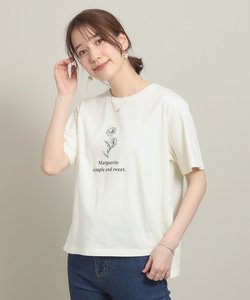 【シルエットゆったり】マーガレットプリントTシャツ