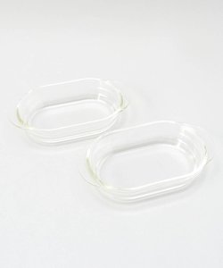 耐熱ガラス製グラタン皿 2個セット ＜HARIO ハリオ＞