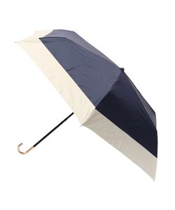 【紫外線遮蔽率90％以上/レイン/日傘/折りたたみ傘/UVカット】バイカラー