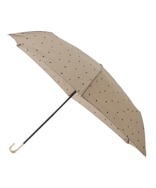 雨傘 日傘 遮光 折りたたみ傘 ミルキードット ミニ