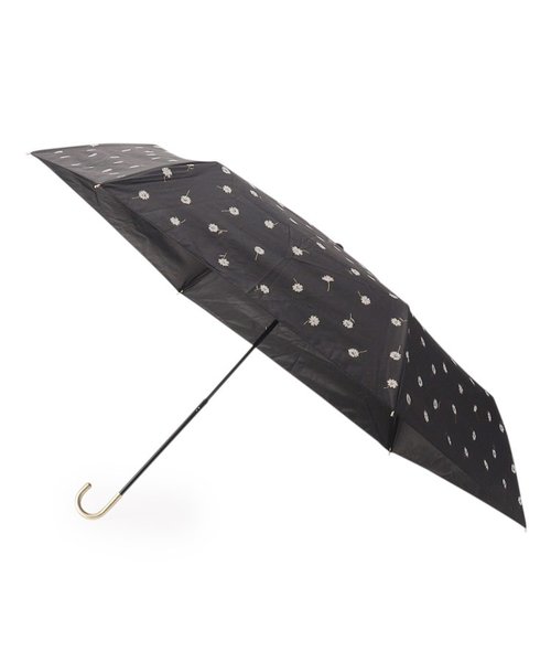 遮光率100％ UVカット率100％ 遮光ゴールドラインマーガレットmini 日傘 晴雨兼用 折りたたみ傘