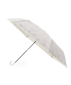 遮光率100％ UVカット率100％ 遮光フラワードローイングmini 日傘 晴雨兼用 折りたたみ傘