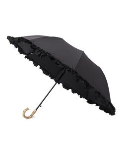 完全遮光 遮光率100％ 晴雨兼用日傘 リボン折りたたみ傘