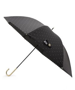 【晴雨兼用/UV】遮光ドットフラワーポイント 長傘