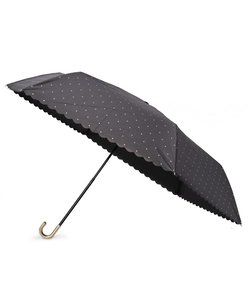 【晴雨兼用/UV】遮光ドットフラワーポイント 折傘