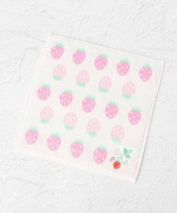◆【ワンズテラスオリジナル】苺 タオルハンカチ 刺繍