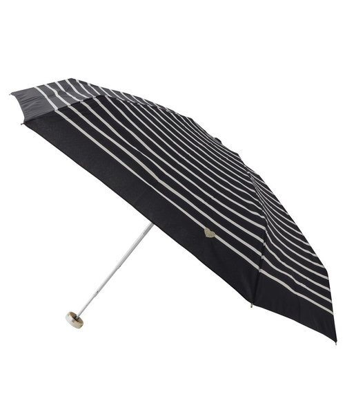 【晴雨兼用/UV】Wpc. ハート刺繍ボーダー折傘 mini