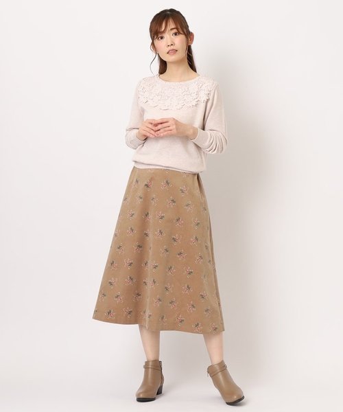 洗える】フラワーレースニット | LAURA ASHLEY（ローラアシュレイ）の