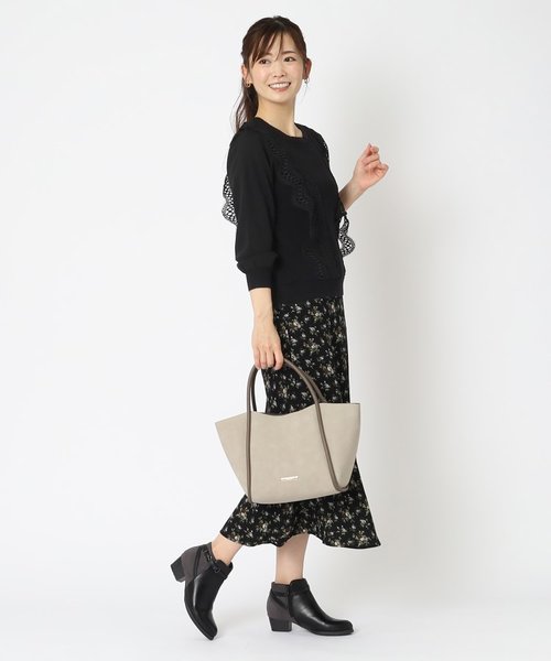 身頃レース】異素材ニットブラウス | LAURA ASHLEY（ローラアシュレイ