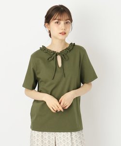 【2WAY/日本製/6color/WEB限定カラーあり/コットン100％】フリルカラーTシャツ