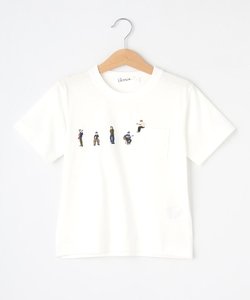 【リンクコーデ】ピープル刺繍Tシャツ