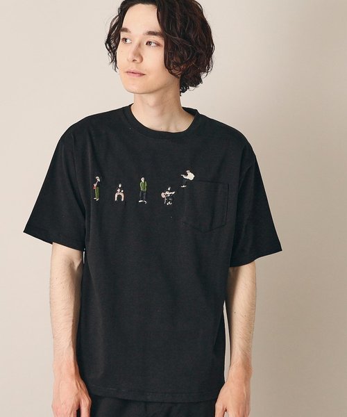 【ユニセックス】ピープル刺繍Tシャツ