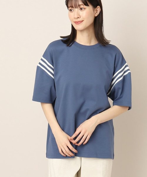 【ユニセックス】ニットラインTシャツ