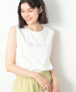 箔ロゴプリントスリーブレスTシャツ（XS～L）