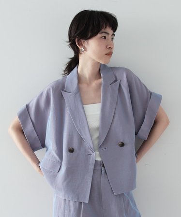 テーラードジャケット（パープル/紫色）通販 | &mall（アンドモール 