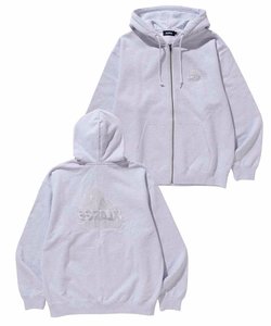 BACKSIDE SLANTED OG ZIP HOODED SWEATSHIRT