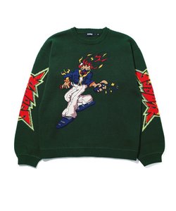 BURNING MONSTER CREWNECK KNIT