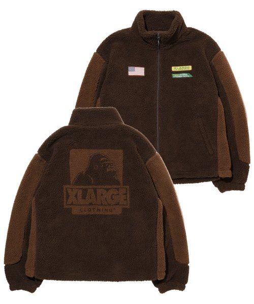 PANELED BOA FLEECE JACKET | XLARGE（エクストララージ）の通販 - &mall