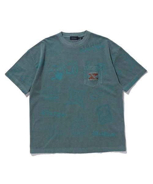 ALLOVER PRINTED S/S POCKET TEE