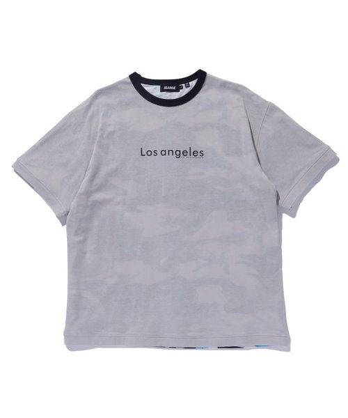 FADED CAMO RINGER S/S TEE