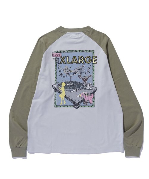 XLARGE CLUB RAGLAN L/S TEE