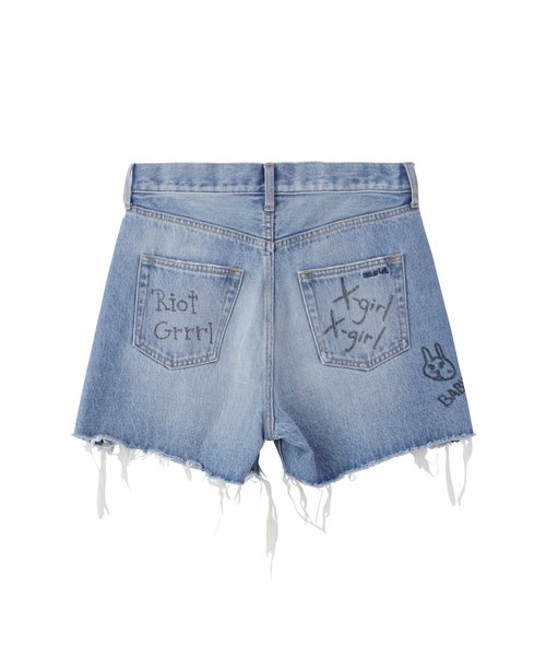 SCRIBBLE DENIM SHORT PANTS | X-girl（エックスガール）の通販 - &mall