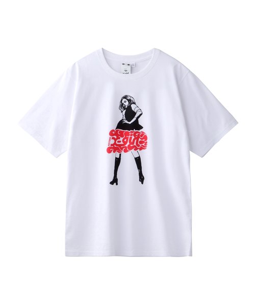 X-girl × HYSTERIC GLAMOUR FLARE LOGO S/S TEE | X-girl（エックス
