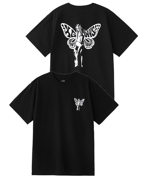 X-girl HYSTERIC GLAMOUR BUTTERFLY Tシャツ www
