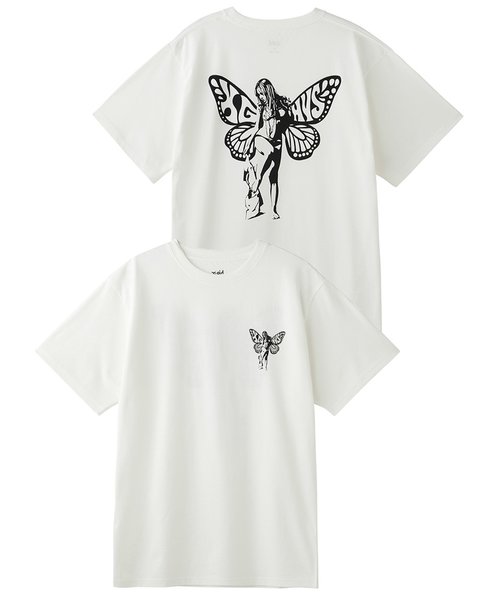 X-girl × HYSTERIC GLAMOUR BUTTERFLY S/S TEE | X-girl