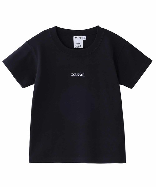 EMBROIDERED_MILLS_LOGO_S/S_BABY_TEE_X-girl