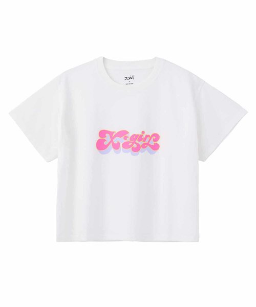 CANDY_LOGO_S/S_CROPPED_TEE_X-girl